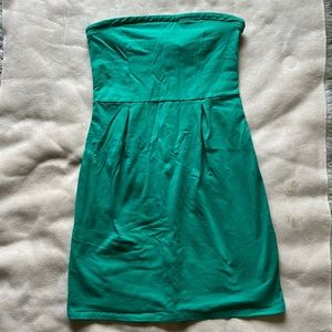 OLD NAVY Green Strapless Summer Dress Sundress L Large
